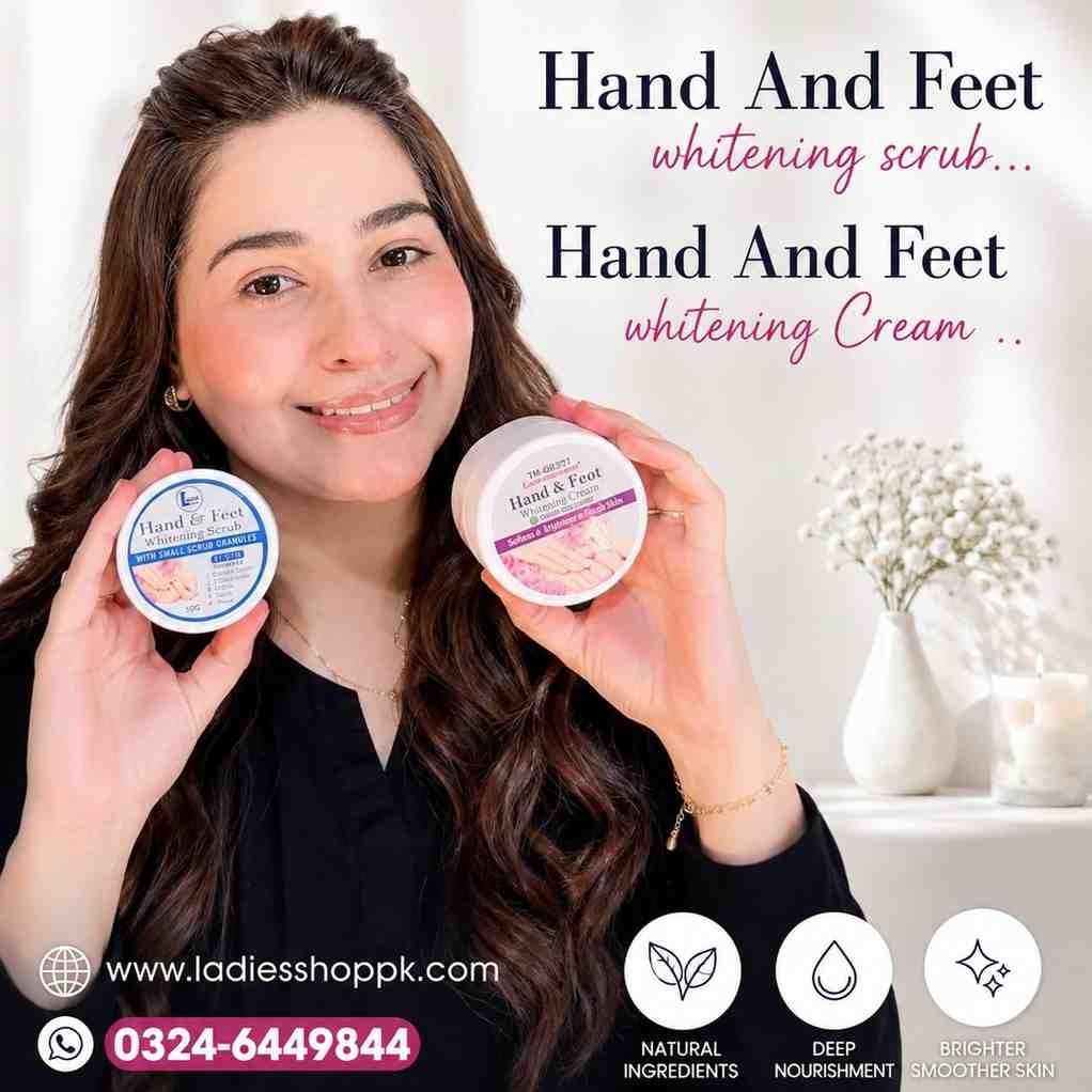 Hand and Feet Brighteing Cream + Scrub (Deal)