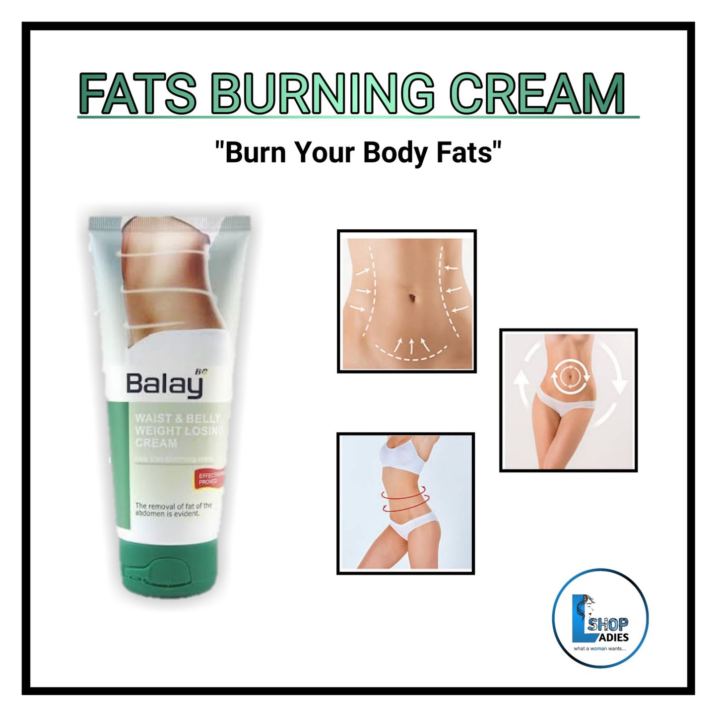 Balay Waist and Belly losing Cream | 200 ml | Original