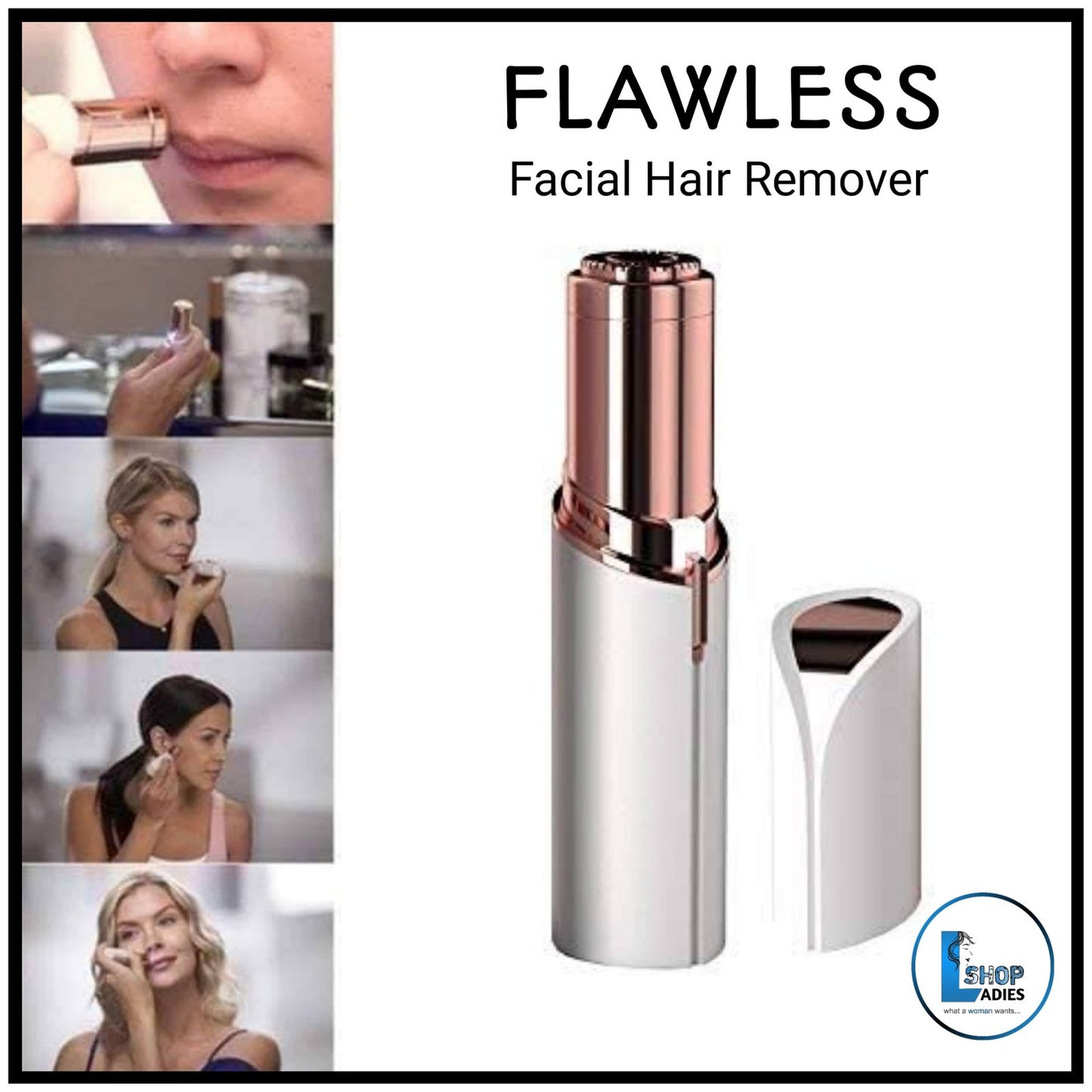Flawless Facial Hair Remover Machine ( Charging / Battery )