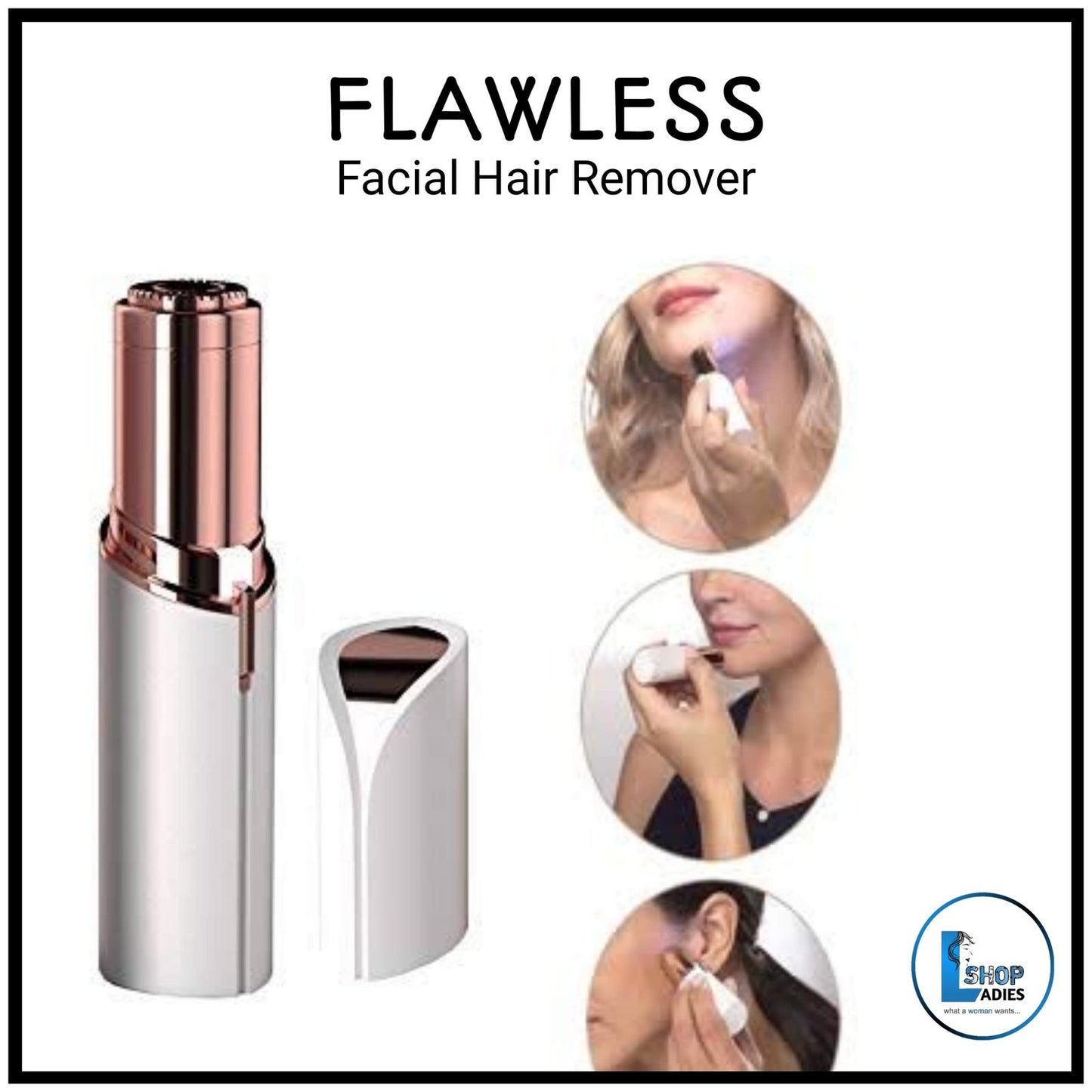 Flawless Facial Hair Remover Machine ( Charging / Battery )