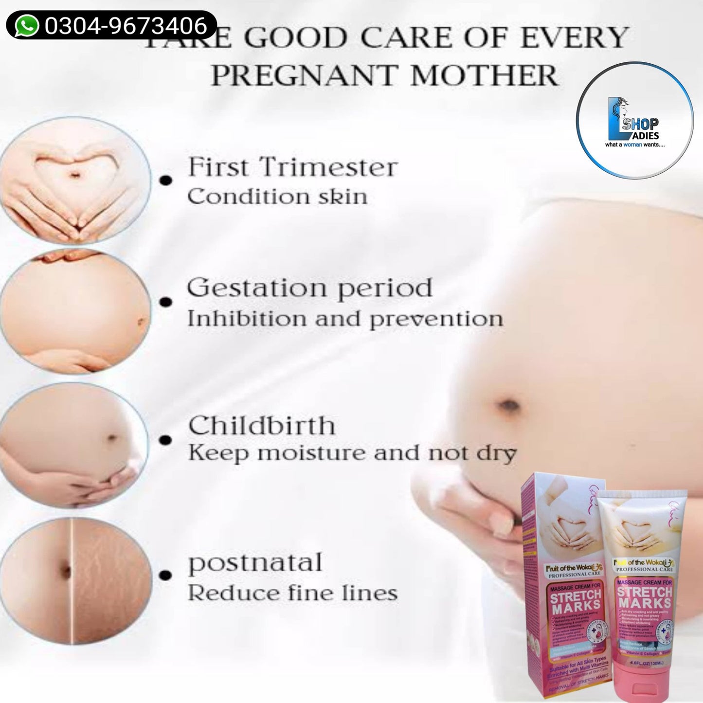 Wokali STRETCH MARK CREAM - 140ML