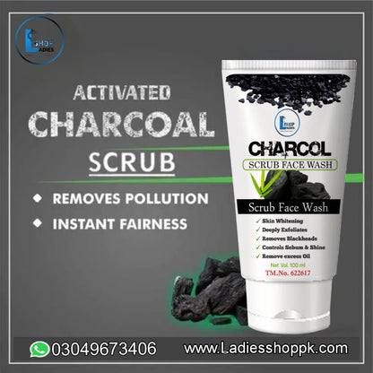 Charcol Face Wash by Ladiesshoppk - Best for Normal to Oily Skin 100ml