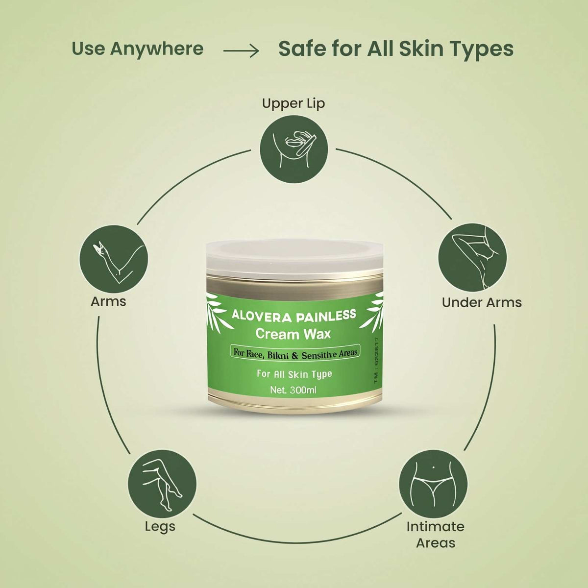 Alovera Creamy Painless Wax 300ml
