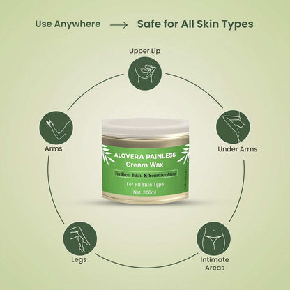 Alovera Creamy Painless Wax 300ml