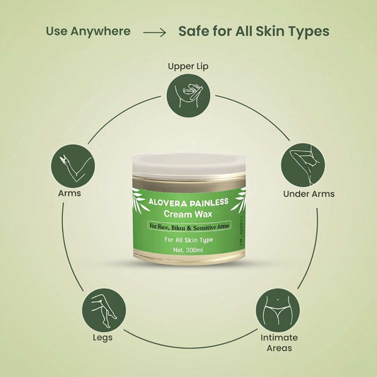 Alovera Creamy Painless Wax 300ml