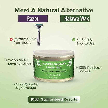 Alovera Creamy Painless Wax 300ml