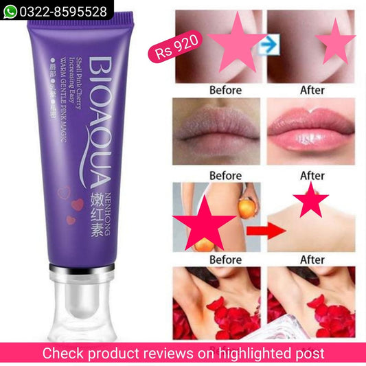 Original Bioaqua Pink Magic Skin Care | Sensitive Parts | Whitening | 30 Grams