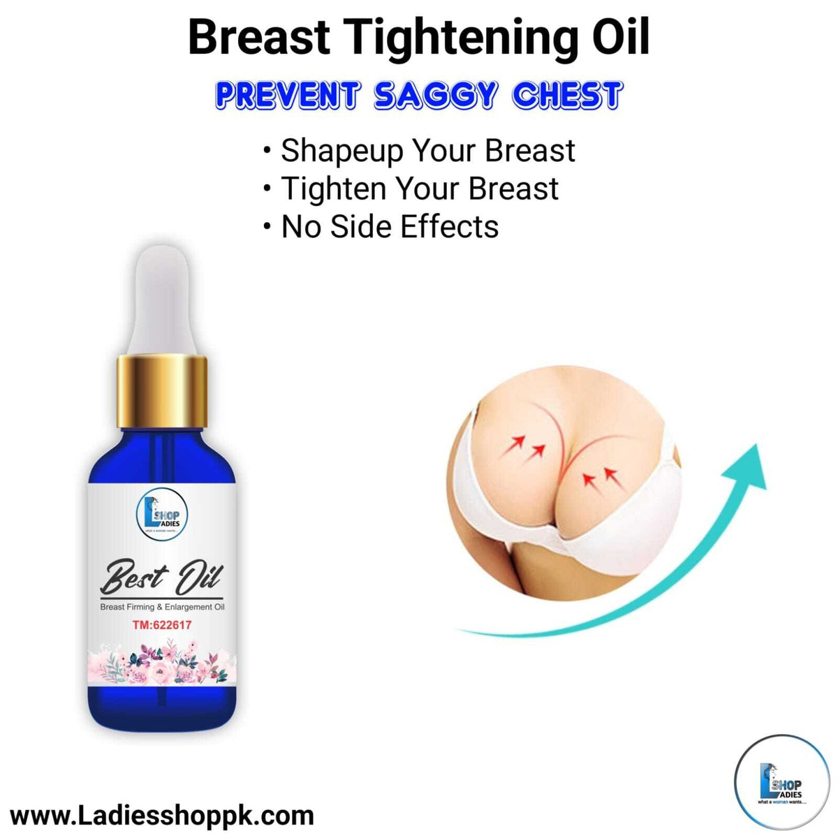 Breast Enlargement and Firming Oil by Ladiesshoppk 30ML