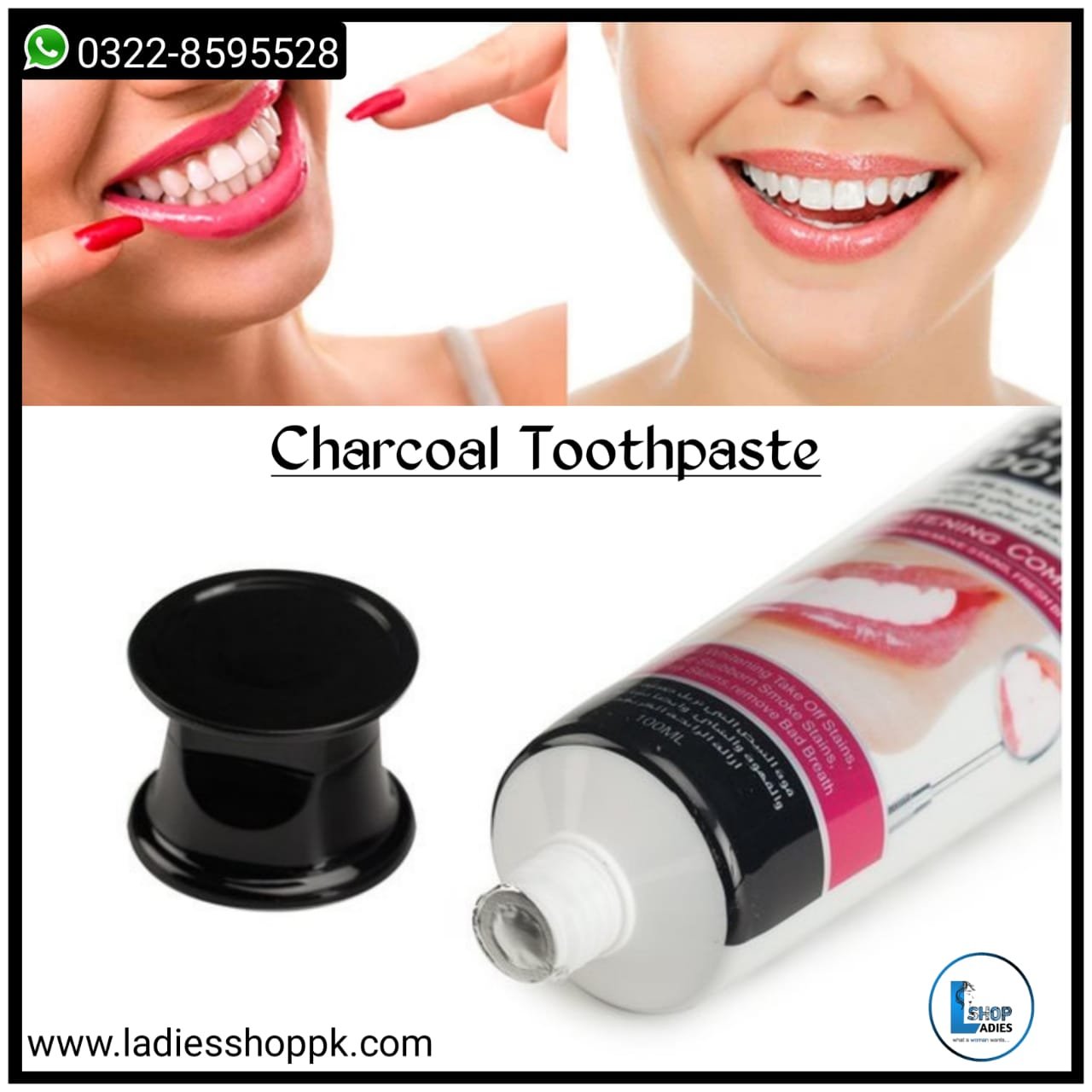 Dr.Rashel Charcoal Whitening Toothpaste | 100ML