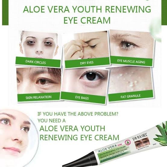 Dr Rasheel | Alovera Eye Dark Circles Remove Cream|Anti-aging