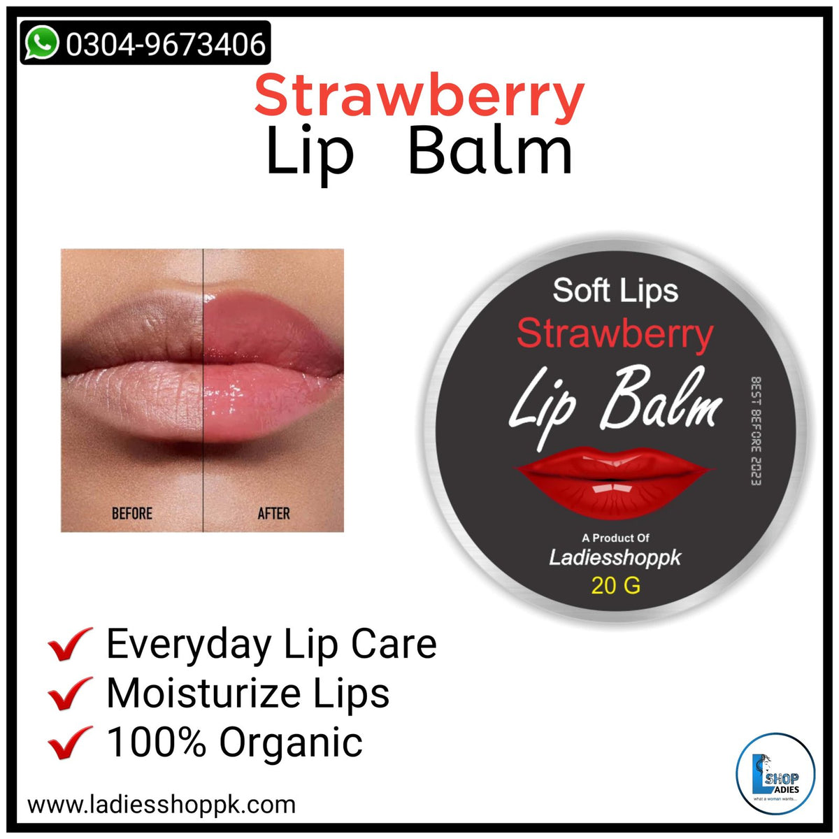Strawberry Lip Balms