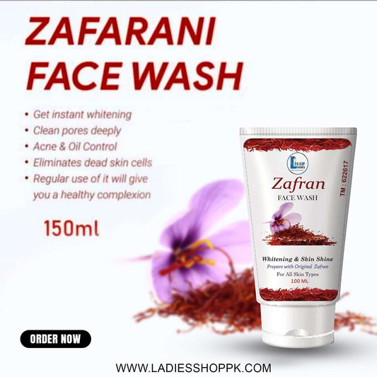 Zafran Face Wash By Ladiesshoppk - 100ml - For All Skin Type