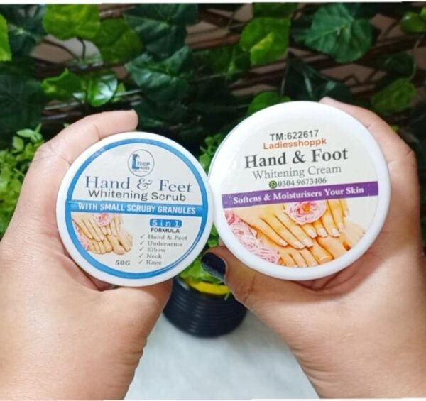 Hand and Feet Whitening Cream + Whitening Scrub (Deal) - Image 2